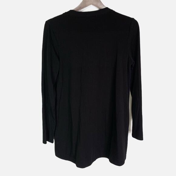 Eileen Fisher Black Zip Cardigan Jacket Women’s S Tencel Stretch Quiet Fleece - Picture 5 of 16